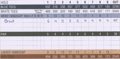 球技-高尔夫记分方法(1)比杆赛记分法及统计法