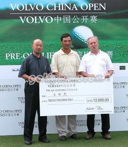 古浩然在VOLVO中国公开赛资格赛中获得奖金1.2万元人民币