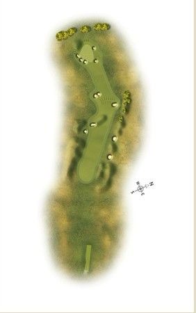 4号洞：Par4.蓝TEE：