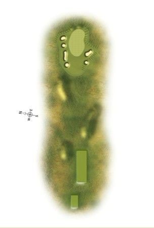 5号洞：Par4.蓝TEE：