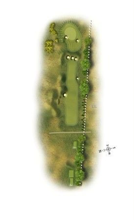 8号洞：Par4.蓝TEE：