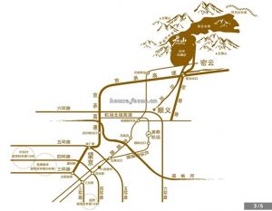 君山国际高尔夫别墅楼盘地理位置图